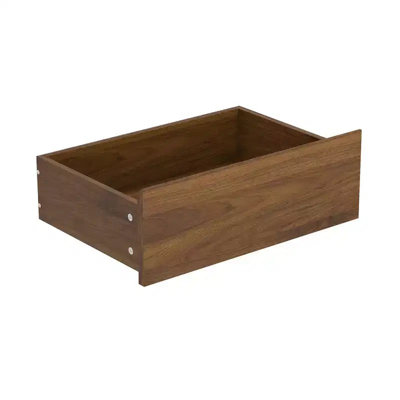 Mobile Contenitore in Legno di Noce Mid-Century Modern con Cassetti e Gambe in Legno Massiccio, Elegante Libreria/Mobile TV per Soggiorno