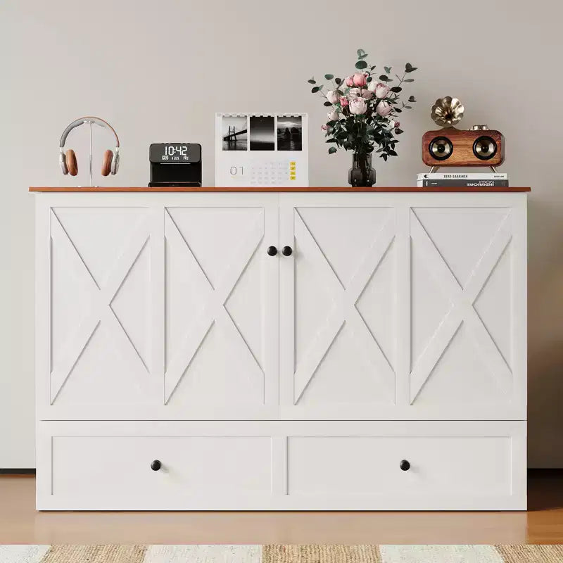 Letto a scomparsa/a ribalta con contenitore, modello Full/Queen, SENZA MATERASSO