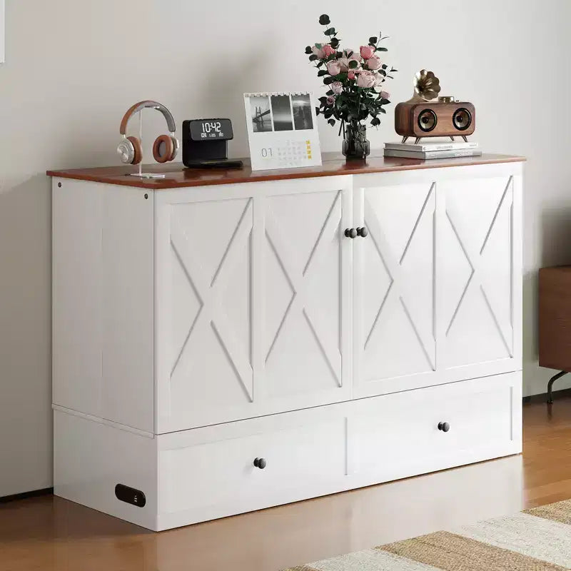 Letto a scomparsa/a ribalta con contenitore, modello Full/Queen, SENZA MATERASSO