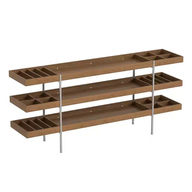 Mobile portaoggetti multifunzionale Mid-Century Modern 78.74 per soggiorno e sala da pranzo, adatto per vini, libri e decorazioni.