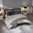 Comodino in legno Alametos Farmhouse con anta scorrevole a fienile