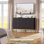 Comò da camera da letto, cassettiera in legno a 7 cassetti con cassetti profondi e parte superiore ampia, cassettiere e cassettiere moderne per corridoio, ingresso