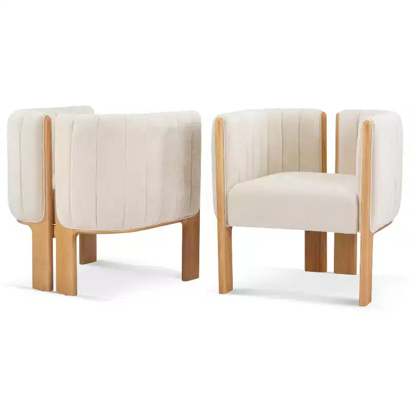 Sedie da pranzo moderne ed eleganti per cucina e sala da pranzo, sedia da pranzo piccola imbottita in Bouclé