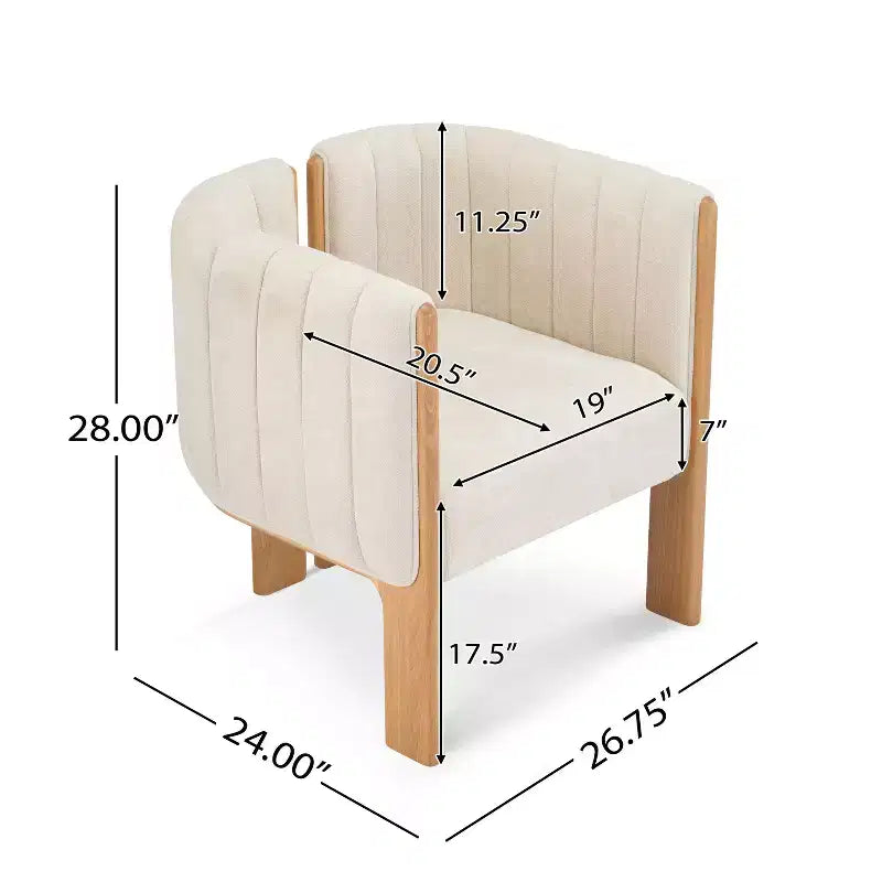 Sedie da pranzo moderne ed eleganti per cucina e sala da pranzo, sedia da pranzo piccola imbottita in Bouclé