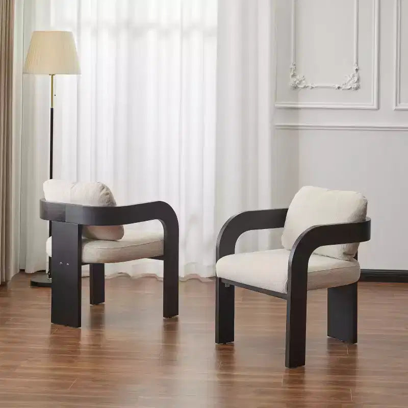 Sedie da pranzo moderne ed eleganti per cucina e sala da pranzo, sedia da pranzo piccola imbottita in Bouclé
