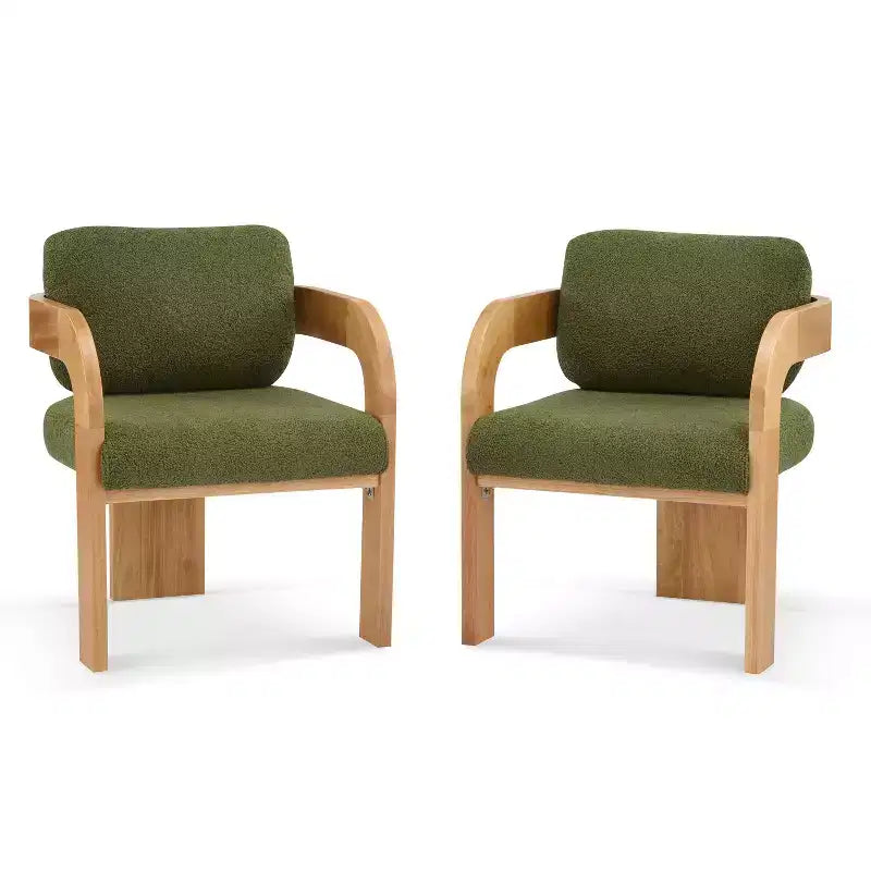 Sedie da pranzo moderne ed eleganti per cucina e sala da pranzo, sedia da pranzo piccola imbottita in Bouclé