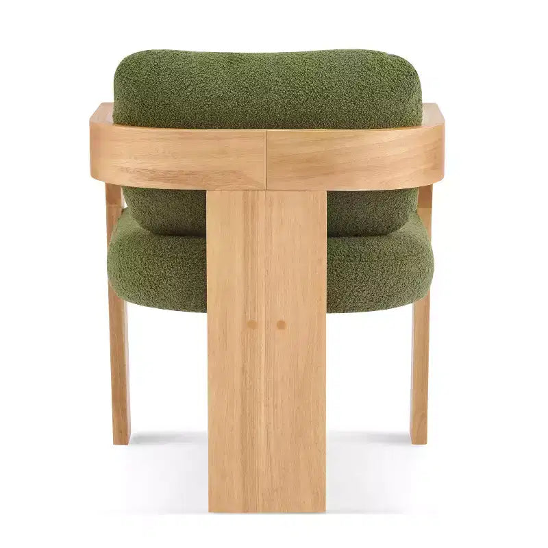 Sedie da pranzo moderne ed eleganti per cucina e sala da pranzo, sedia da pranzo piccola imbottita in Bouclé