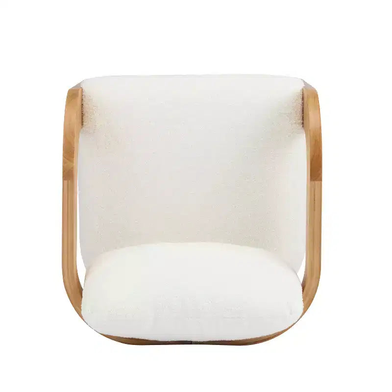 Sedie da pranzo moderne ed eleganti per cucina e sala da pranzo, sedia da pranzo piccola imbottita in Bouclé