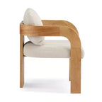 Sedie da pranzo moderne ed eleganti per cucina e sala da pranzo, sedia da pranzo piccola imbottita in Bouclé