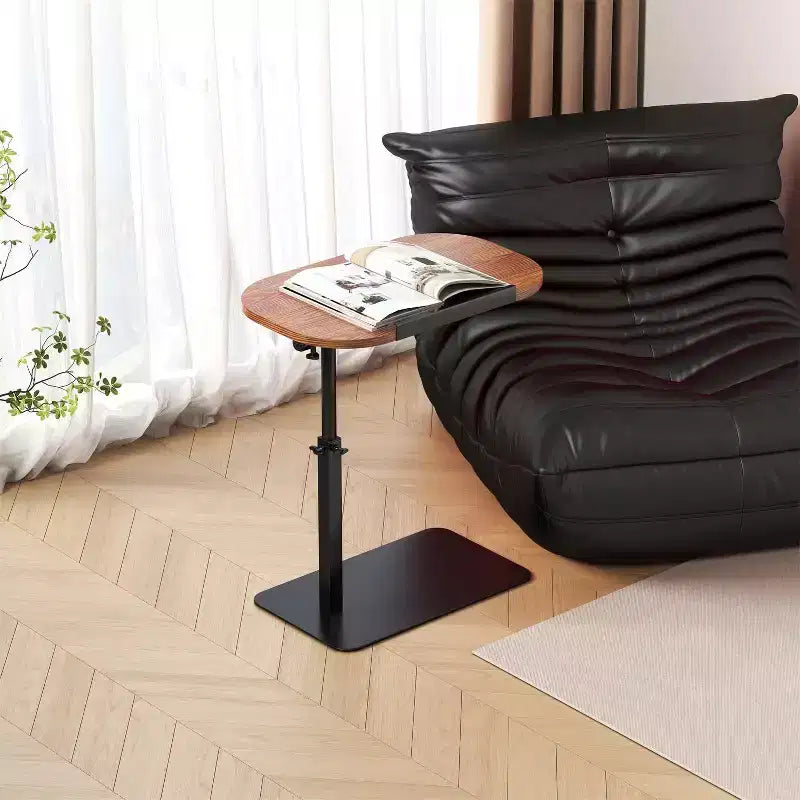 Tavolino Regolabile Pieghevole per Laptop, Tavolo da Letto con Base in Metallo, Tavolino da Vassoio Regolabile in Altezza per Divano, Comodino o Piccoli Spazi