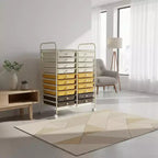 Carrello portaoggetti mobile a 20 cassetti Arcobaleno/Nero/Trasparente/Grigio + Beige + Giallo/Multicolore/Macaron/Sfumatura Rosa/Grigio/Rosa shocking/Arancione/Viola/Bianco
