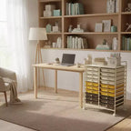 Carrello portaoggetti mobile a 20 cassetti Arcobaleno/Nero/Trasparente/Grigio + Beige + Giallo/Multicolore/Macaron/Sfumatura Rosa/Grigio/Rosa shocking/Arancione/Viola/Bianco