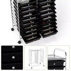 Carrello portaoggetti mobile a 20 cassetti Arcobaleno/Nero/Trasparente/Grigio + Beige + Giallo/Multicolore/Macaron/Sfumatura Rosa/Grigio/Rosa shocking/Arancione/Viola/Bianco