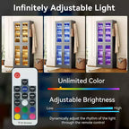 Scarpiera verticale a 8 livelli con illuminazione LED integrata e ante, scarpiera con ganci per ingresso, soggiorno, camera da letto, grigia