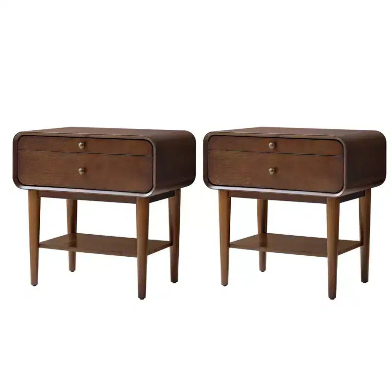 Tavolino con 2 cassetti e caricatore integrato, altezza 61 cm